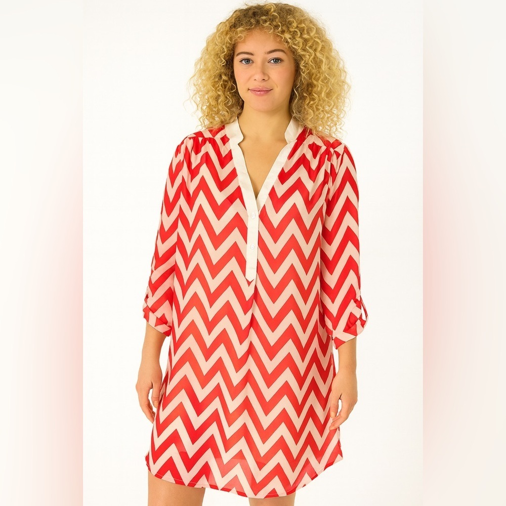 Chevron Dress - Picture 2 of 9